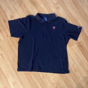 Reebok Minnesota Twins MLB Polo Shirt | 2010s | Navy